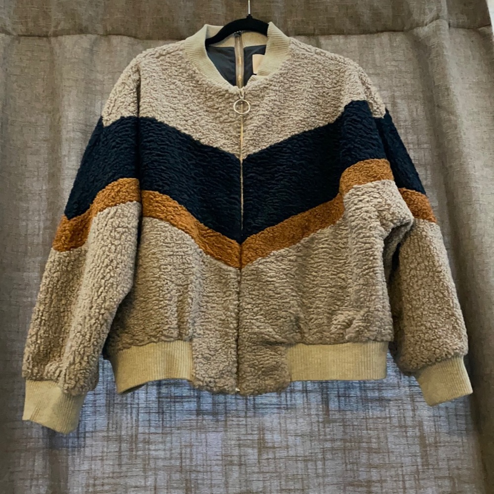 NWOT Just One Answer Zip-Up Coat